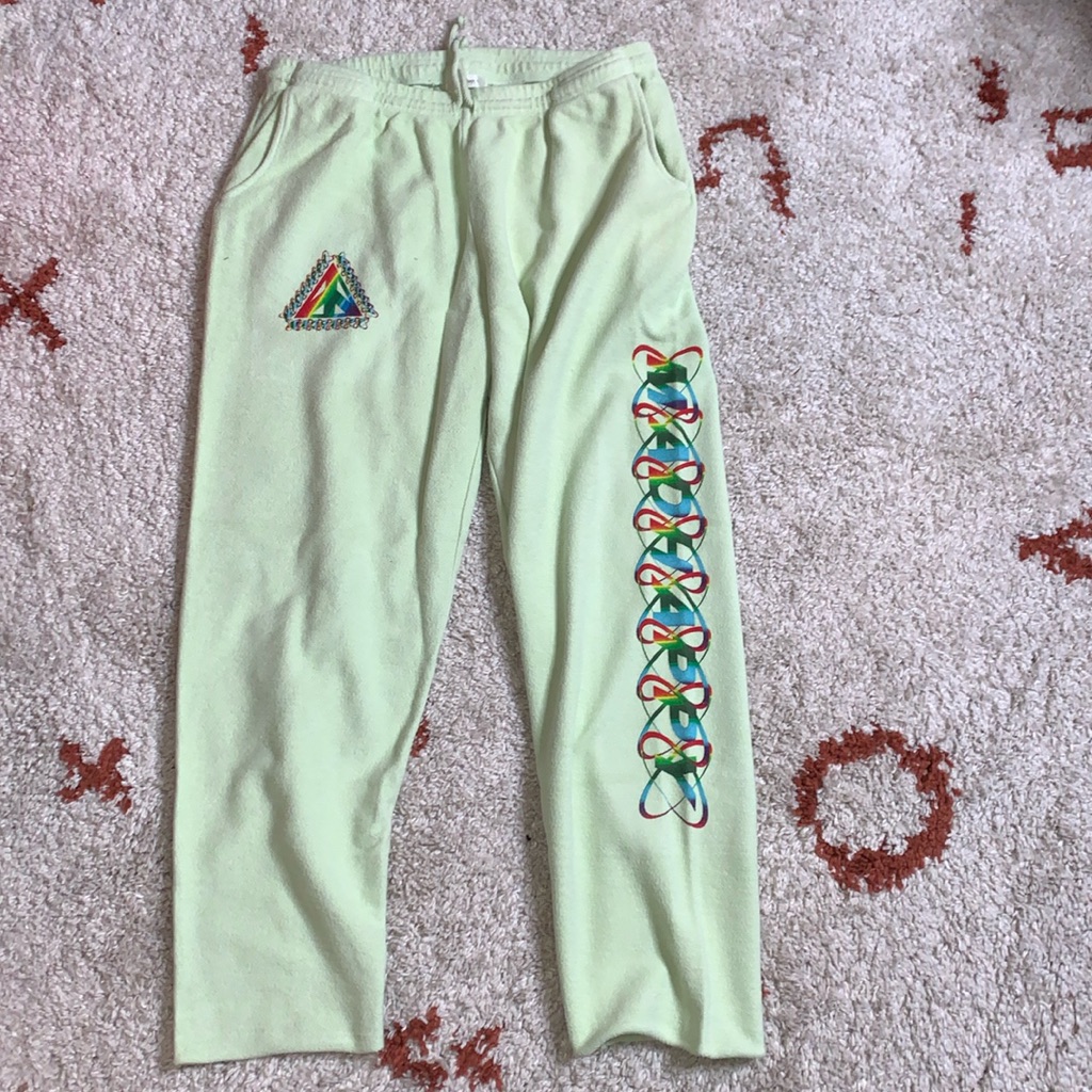 Nwot Mad Happy French Terry Rainbow Eclipse Sweatpants Sz 2xl Rare Size